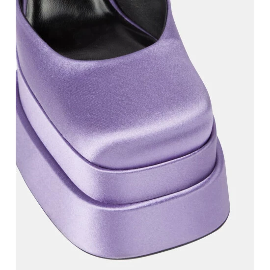 Versace Medusa Aevitas Satin Platform Pumps 7 Versace Medusa Aevitas Satin Platform Pumps - Image 5