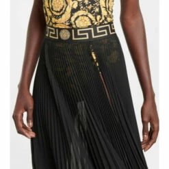 Versace Pleated Maxi Skirt -Outlet Versace Store unnamed file 705