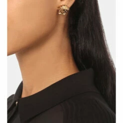 Versace Medusa Gold-plated Earrings