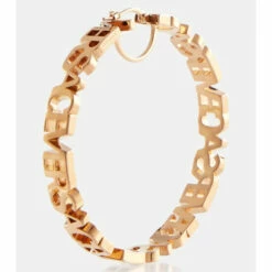 Versace Logo Hoop Earrings -Outlet Versace Store unnamed file 746