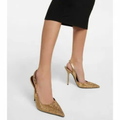 Versace Safety Pin Embellished Leather Pumps -Outlet Versace Store unnamed file 75