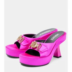 Versace Medusa Biggie Satin Mules -Outlet Versace Store unnamed file 772
