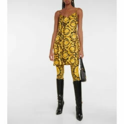 Versace Barocco Mid-rise Leggings -Outlet Versace Store unnamed file 789