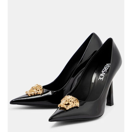 Versace La Medusa Patent Leather Pumps 6 Versace La Medusa Patent Leather Pumps - Image 4