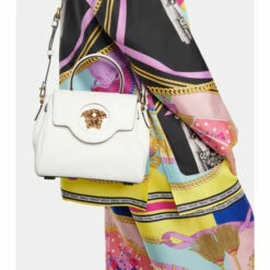 Versace La Medua Small Leather Tote