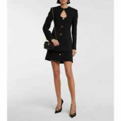 Versace Virtus Small Leather Shoulder Bag -Outlet Versace Store unnamed file 845