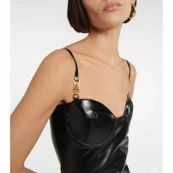 Versace Medusa Latex Midi Dress -Outlet Versace Store unnamed file 88