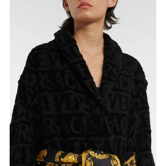 Versace Barocco Cotton Bathrobe 4 Versace Barocco Cotton Bathrobe - Image 3