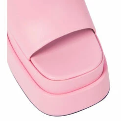 Versace Leather Peep-toe Platform Sandals -Outlet Versace Store unnamed file 914