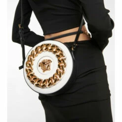 Versace La Medusa Leather Camera Bag