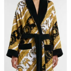 Versace Barocco Printed Cotton Bathrobe 7 Versace Barocco Printed Cotton Bathrobe -Outlet Versace Store unnamed file 940