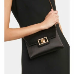 Versace La Medusa Embellished Satin Clutch