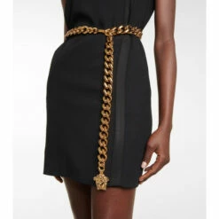 Versace La Medusa Chainlink Belt