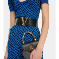 Versace Virtus Leather Belt