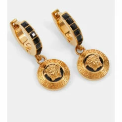 Versace Medusa Embellished Earrings -Outlet Versace Store unnamed file 996